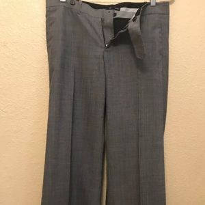 Gap Women's Gray Pinstripe Trouser Lined Pants 8